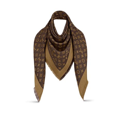 louis vuitton monogram denim shawl|louis vuitton brown monogram scarf.